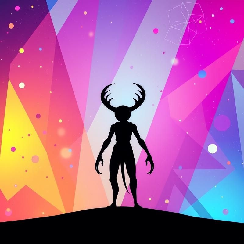 flat design style AI art