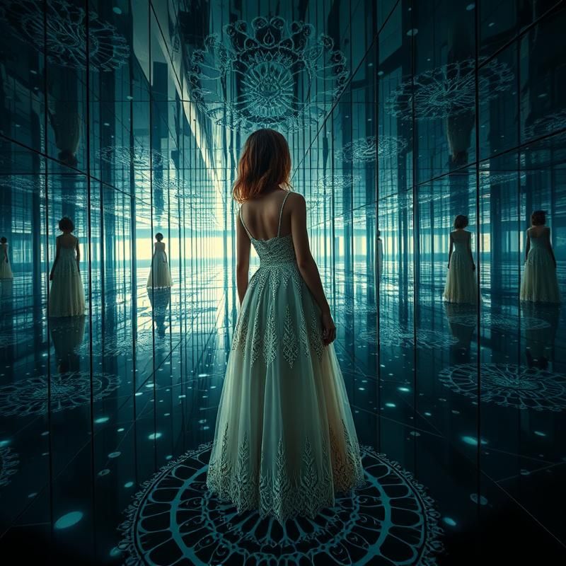fractal art style AI art