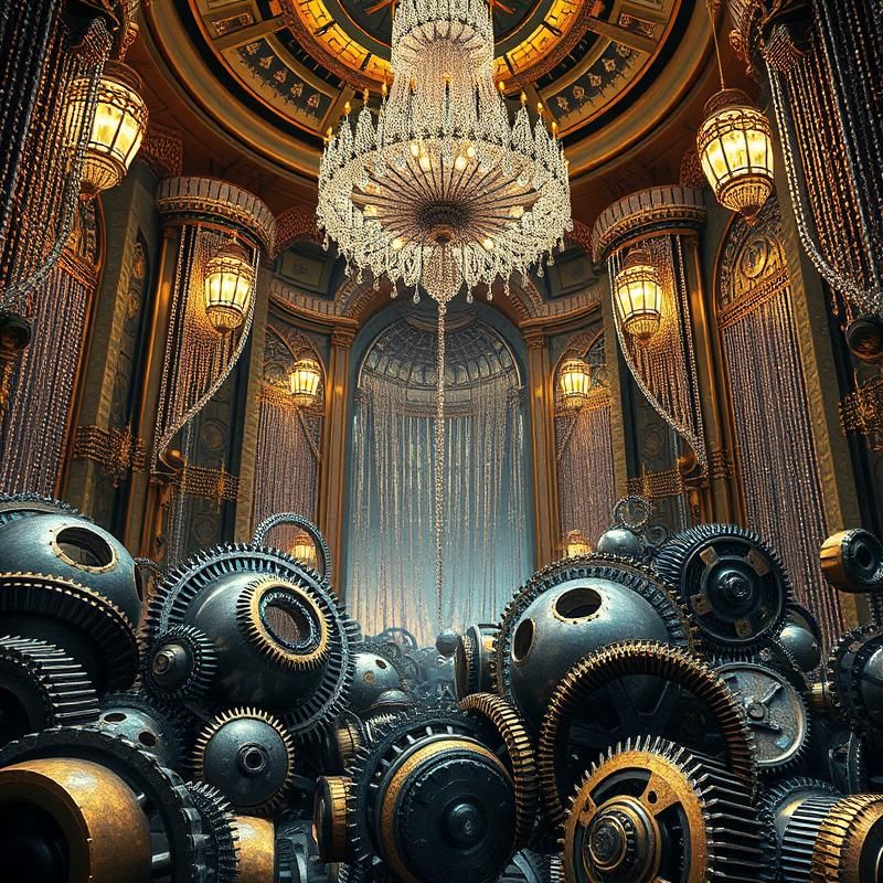 art deco style AI art