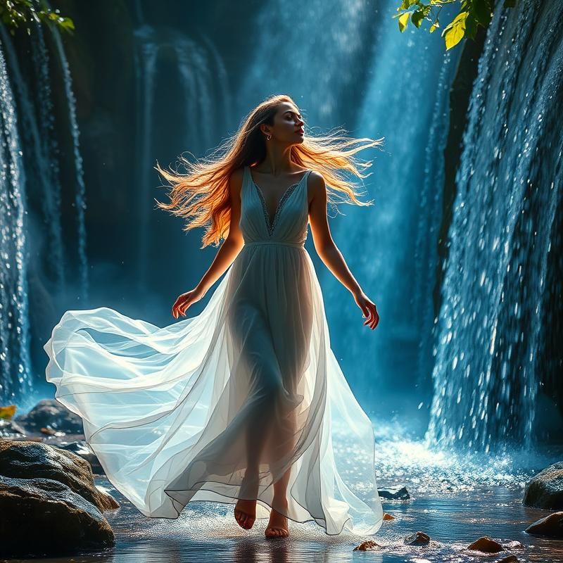 light painting style AI art