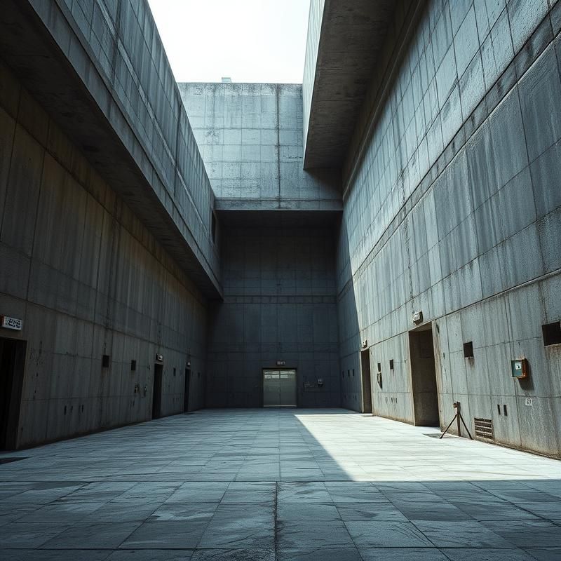 brutalist style AI art