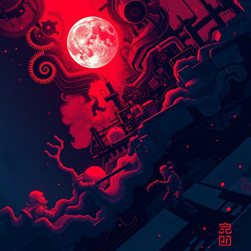 line art style AI art