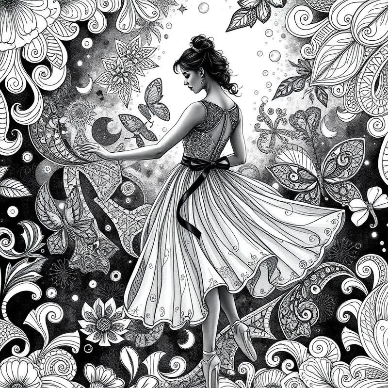zentangle style AI art