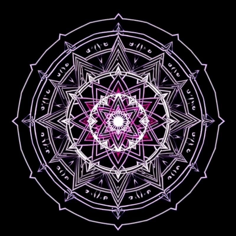 sacred geometry style AI art