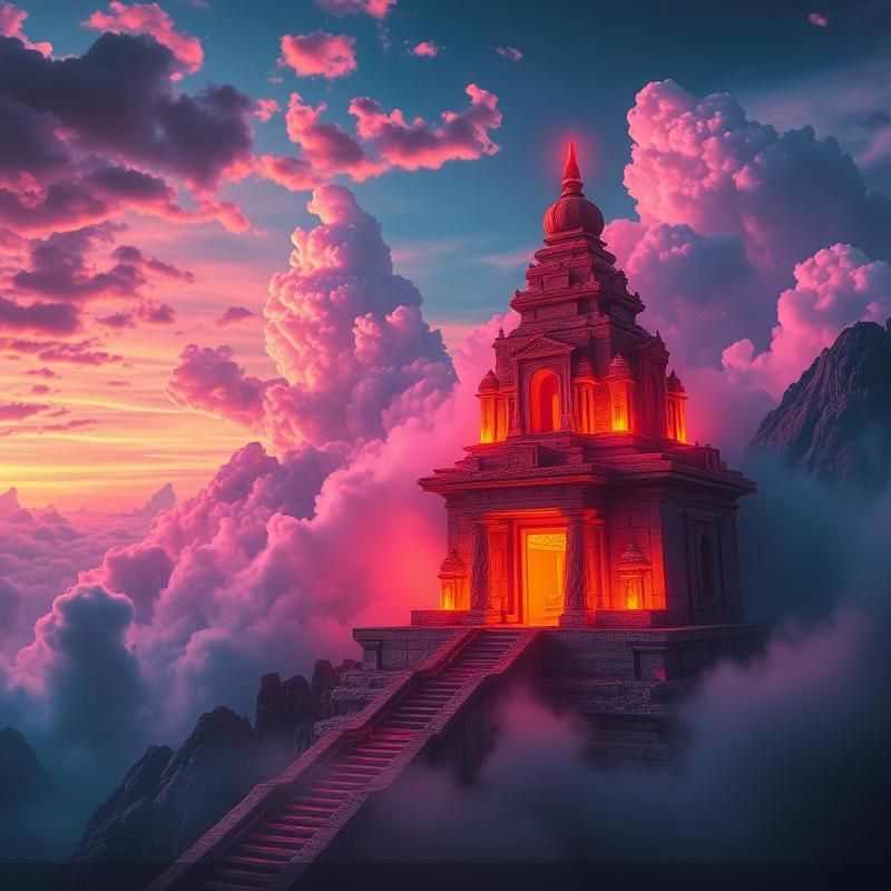 synthwave style AI art