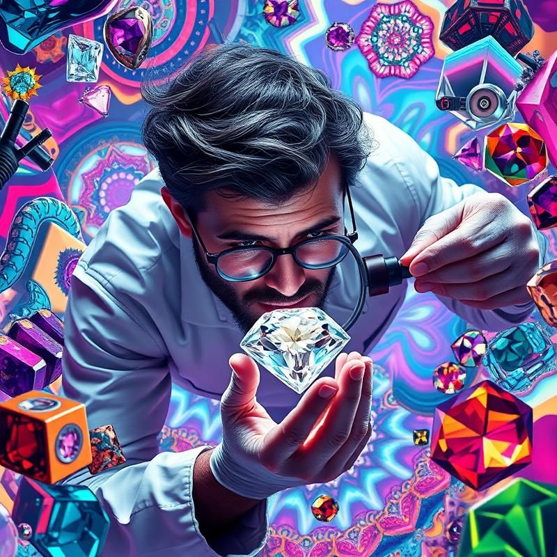 psychedelic style AI art