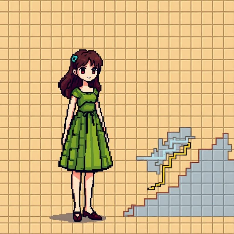 pixel art style AI art