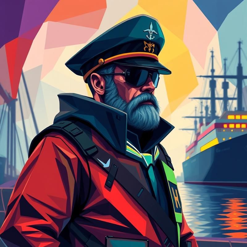 geometric style AI art
