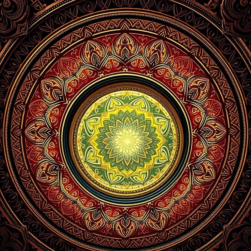 mandala style AI art