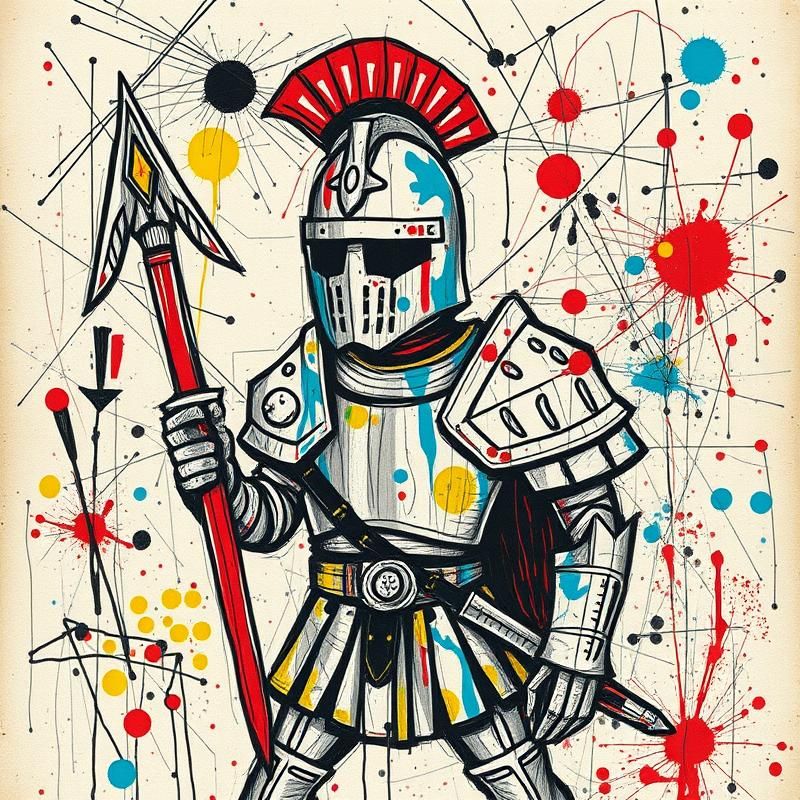 art brut style AI art