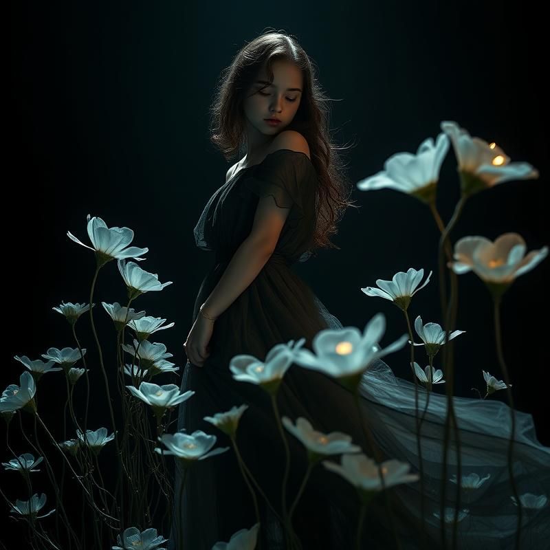 chiaroscuro style AI art