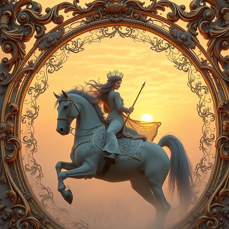 rococo style AI art