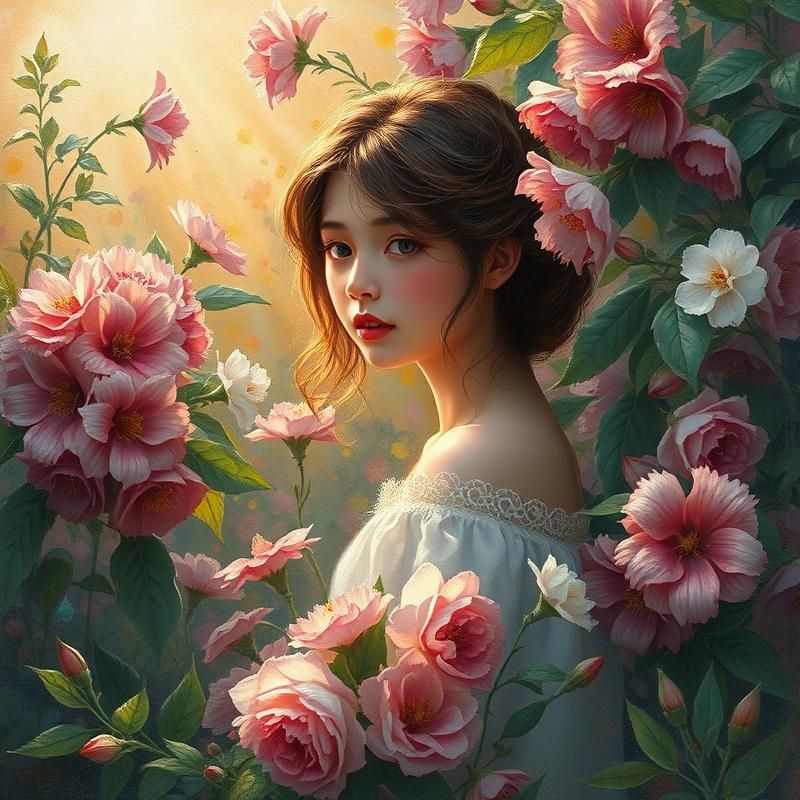 oil painting style AI art