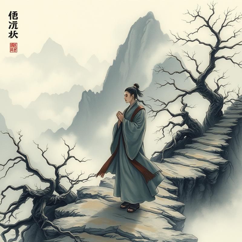 chinese painting style AI art