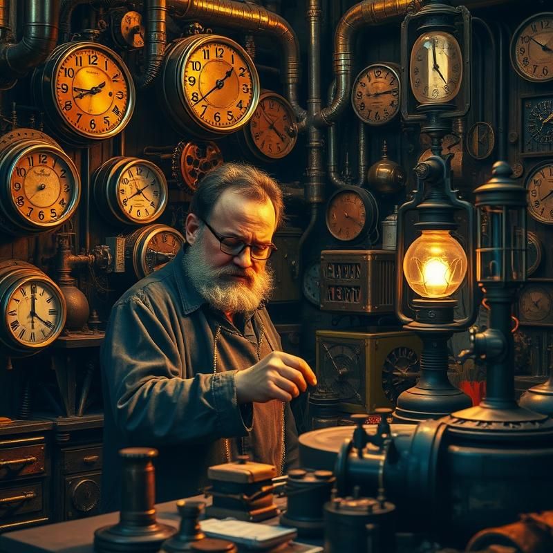 steampunk style AI art
