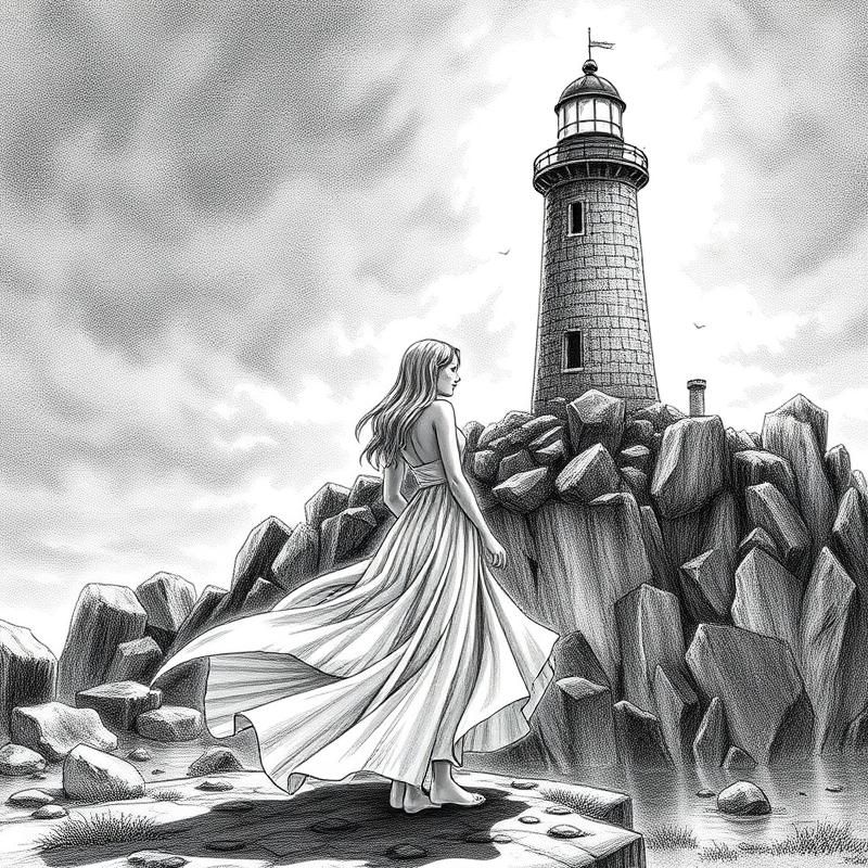 cross-hatching style AI art