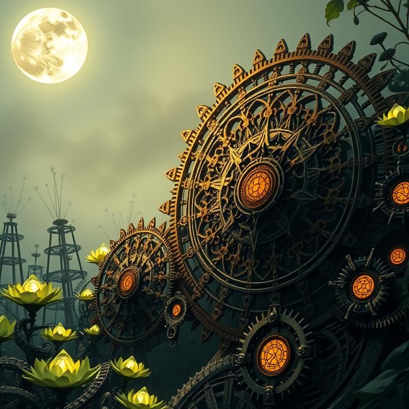 sacred geometry style AI art