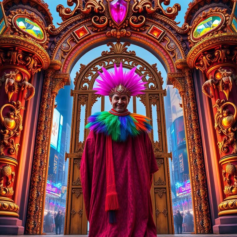 maximalist style AI art