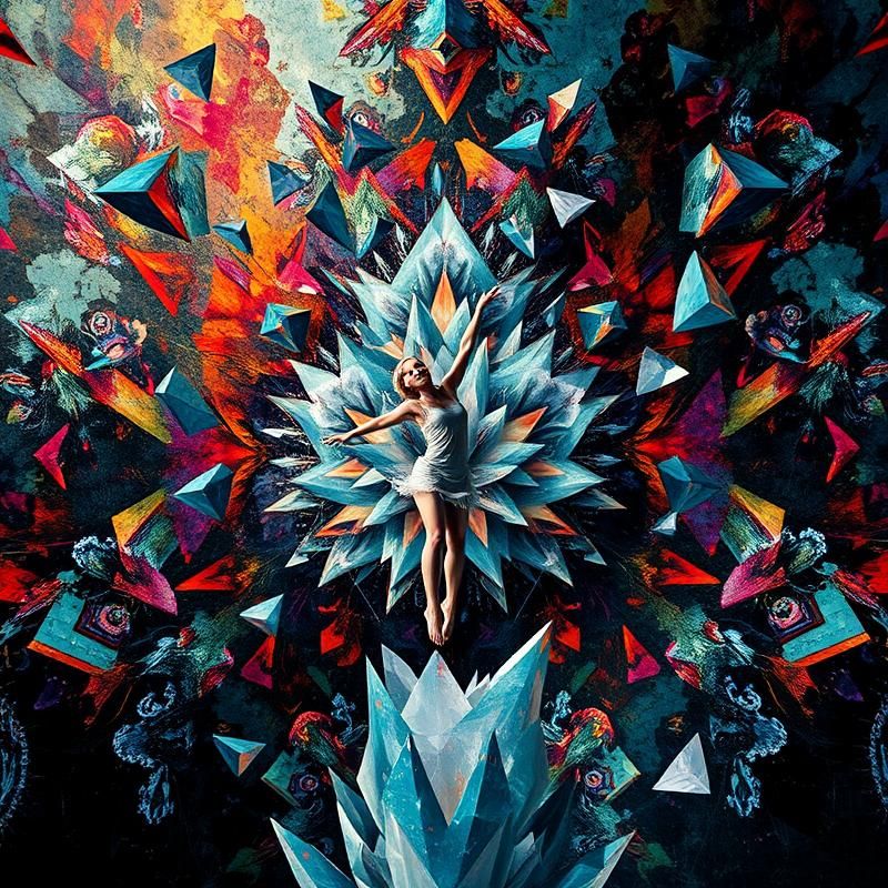 abstract style AI art