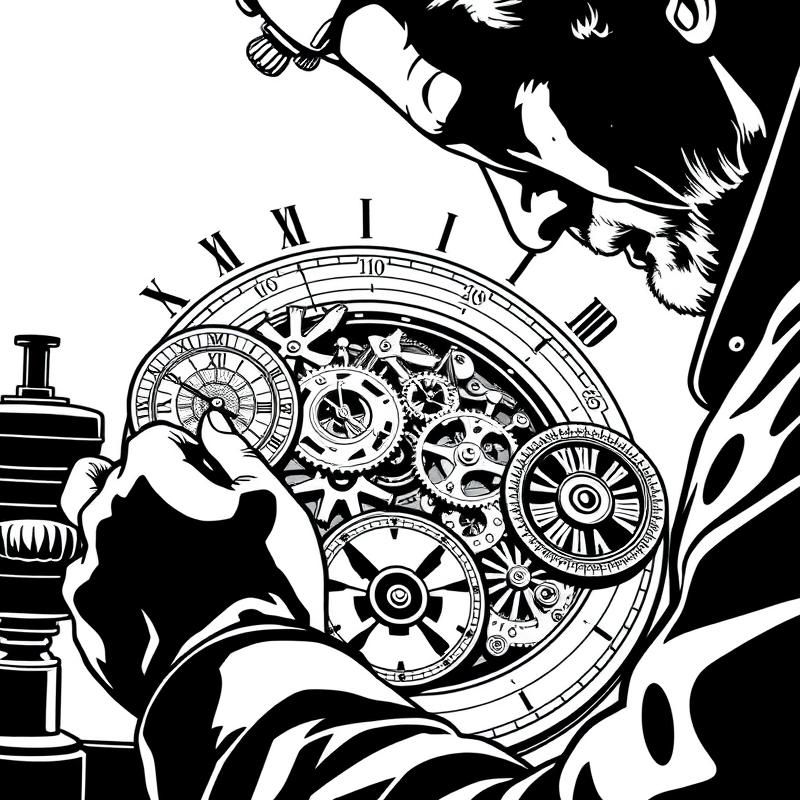 line art style AI art