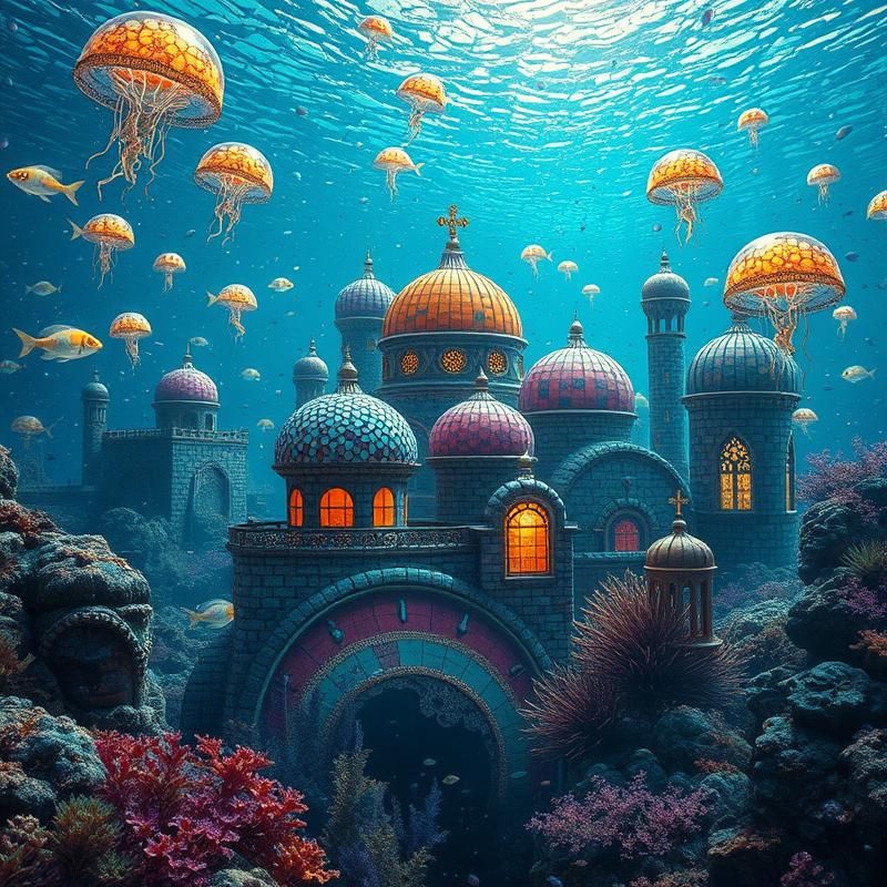 mosaic style AI art