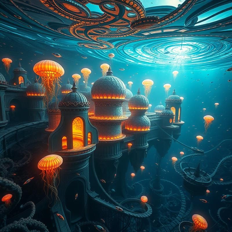 fractal art style AI art