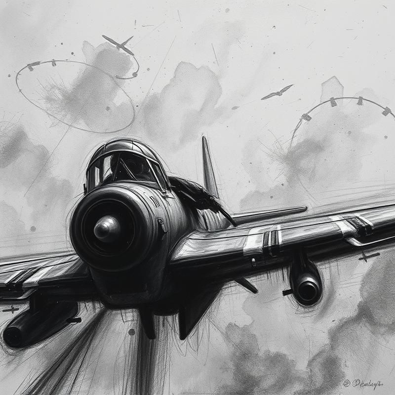 charcoal drawing style AI art