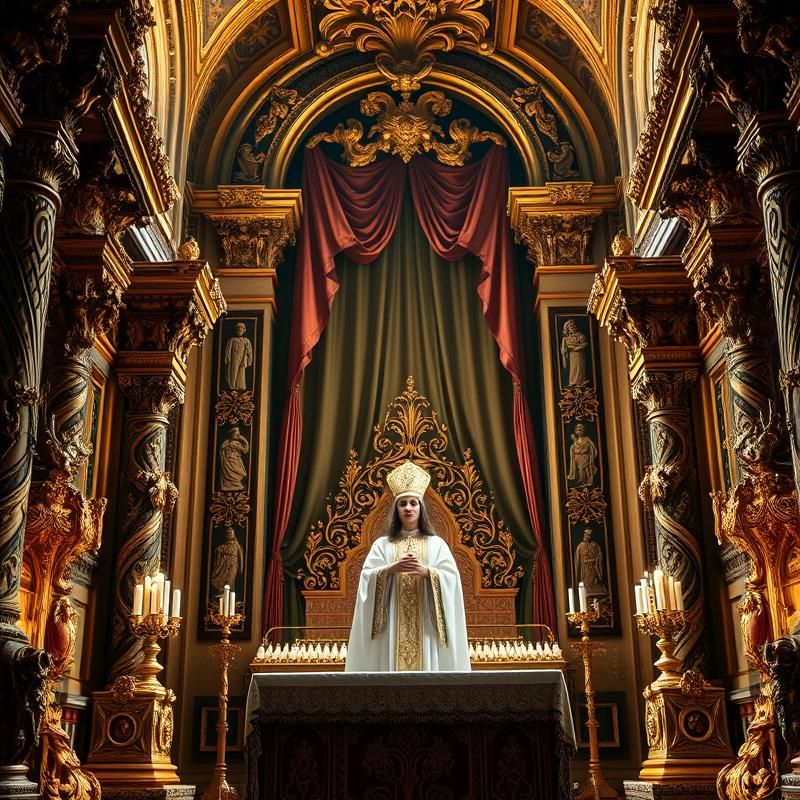 baroque style AI art
