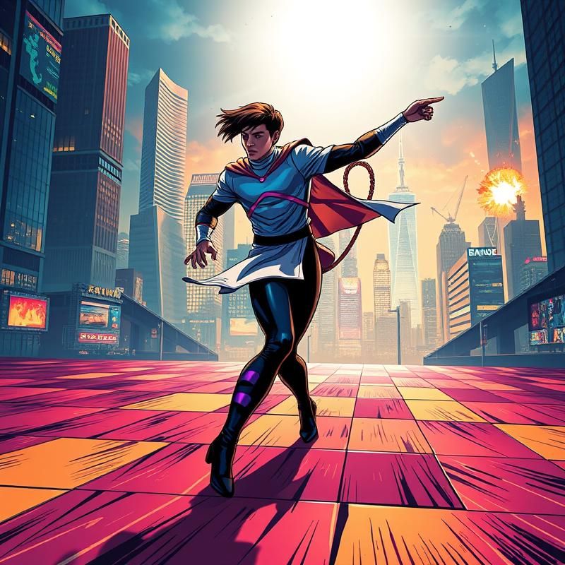 comic book style AI art