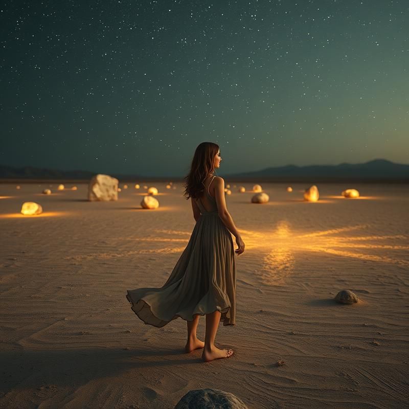 land art style AI art