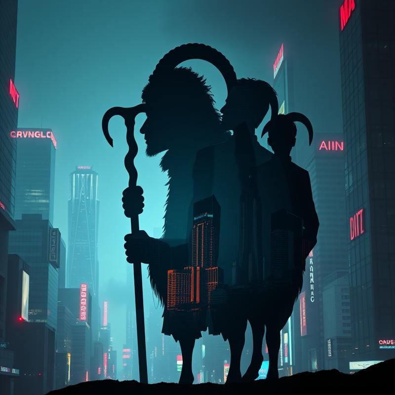 post-modernist style AI art