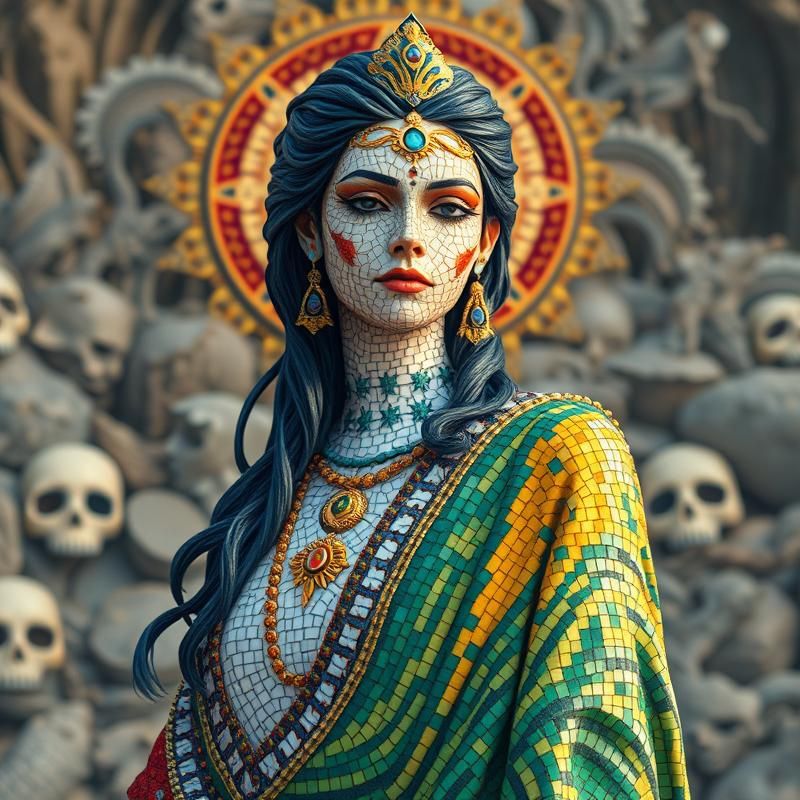mosaic style AI art