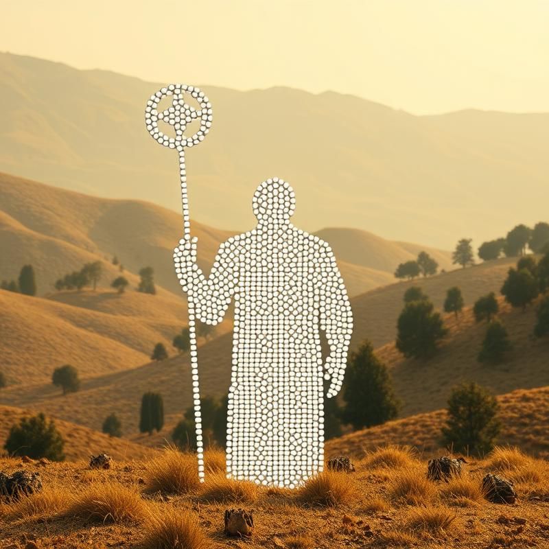 stipple style AI art