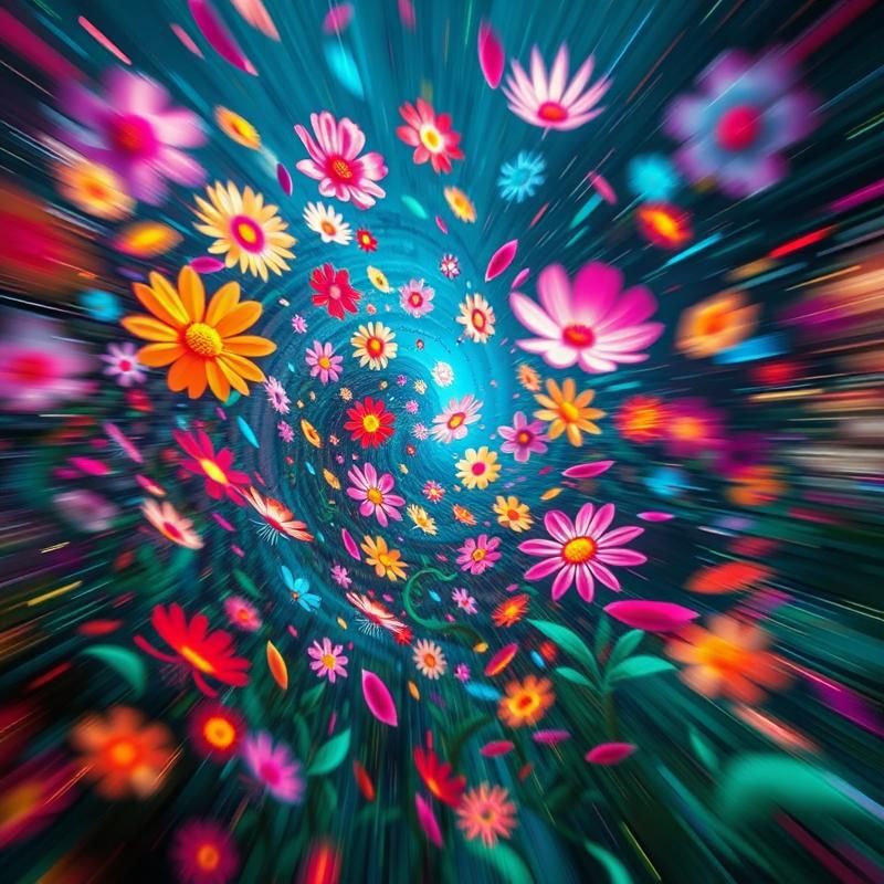 kinetic art style AI art