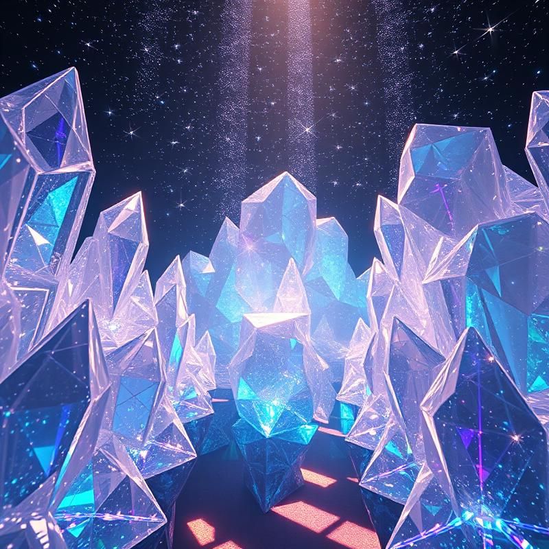 holographic style AI art