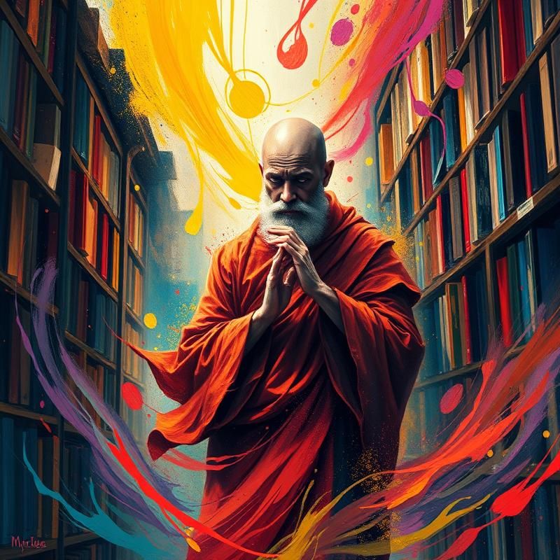 abstract style AI art