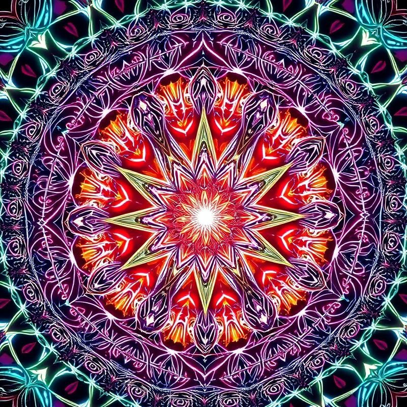 mandala style AI art