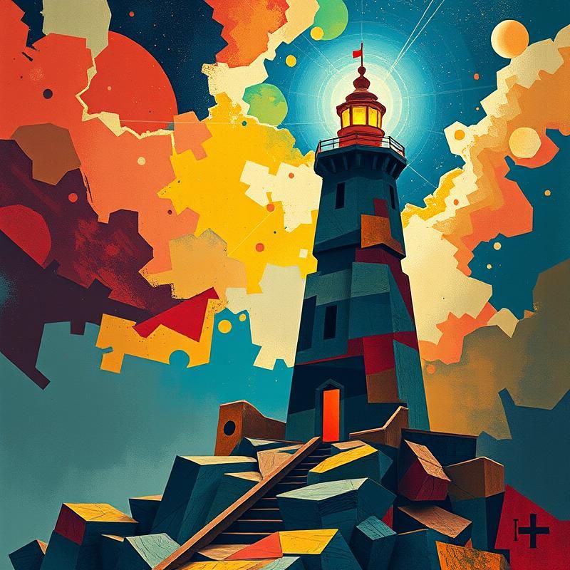 constructivist style AI art