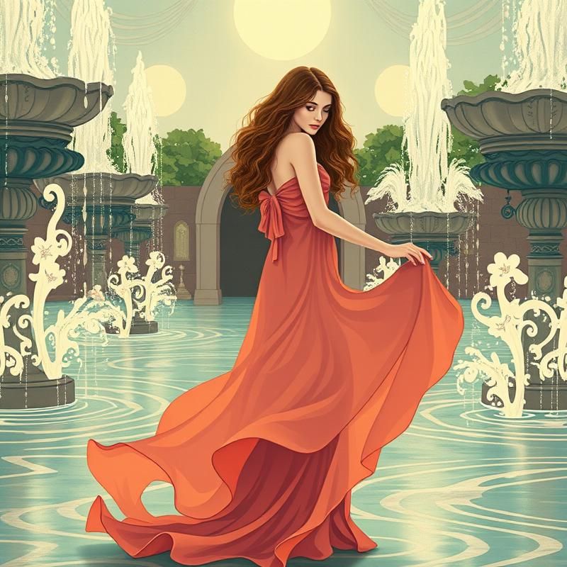 lithograph style AI art