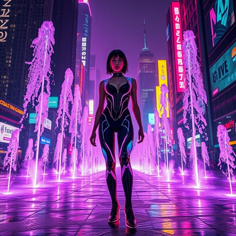 cyberpunk style AI art