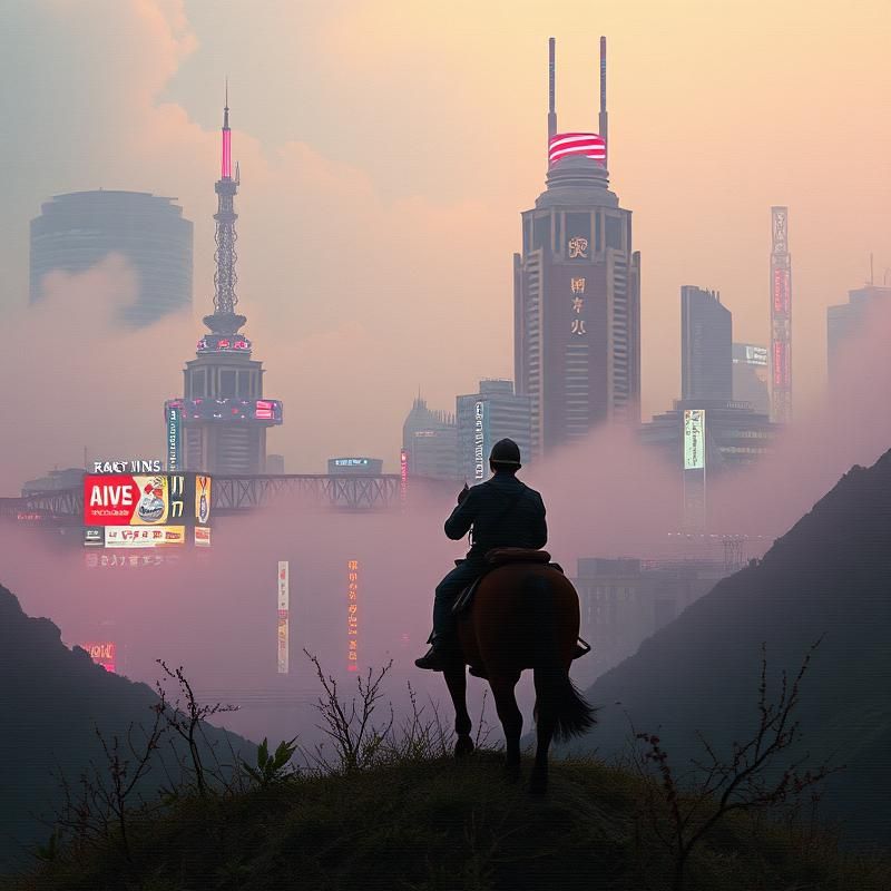 vaporwave style AI art