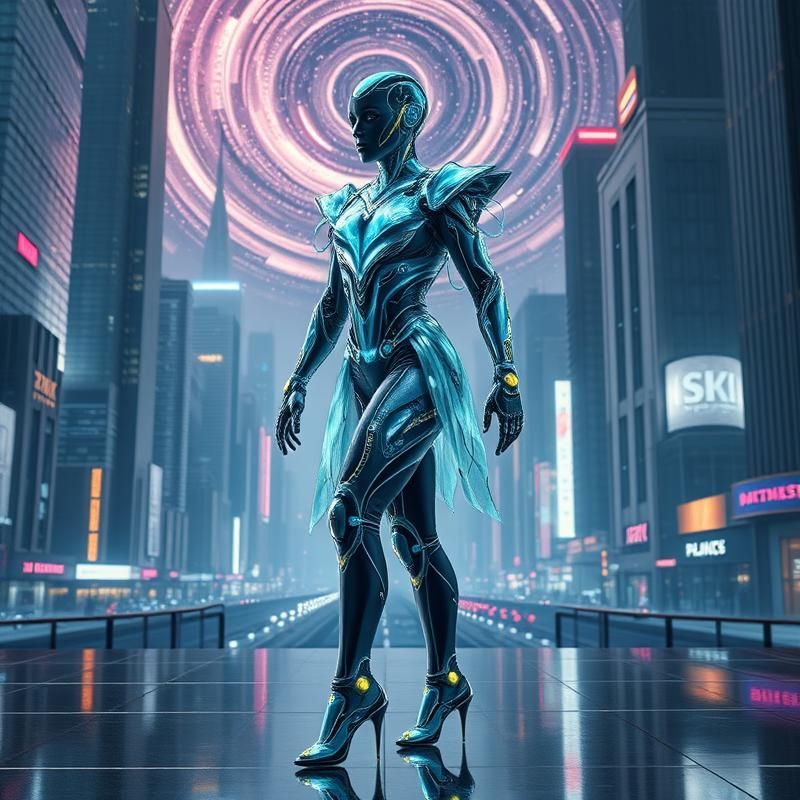 sci-fi art style AI art