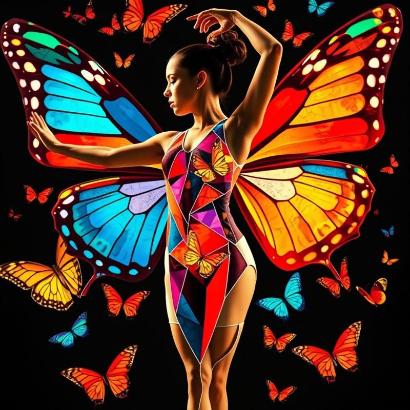 memphis design style AI art