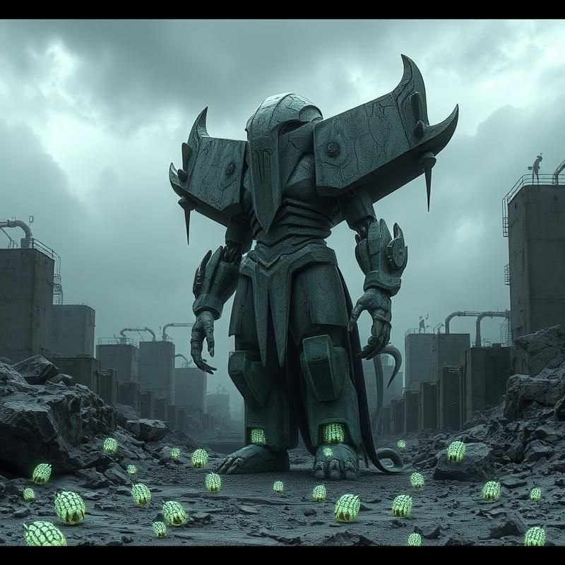brutalist style AI art