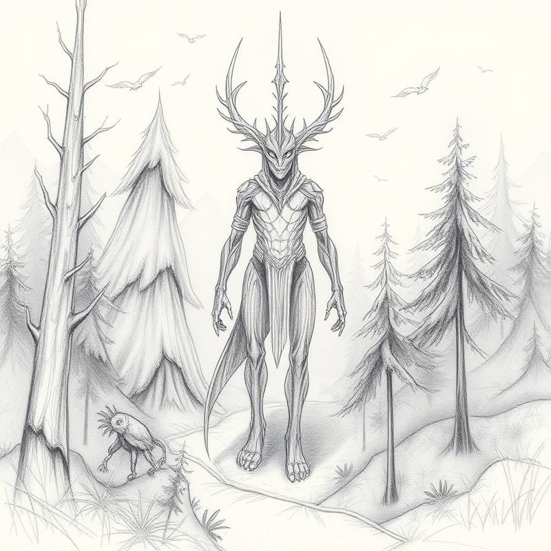 pencil sketch style AI art