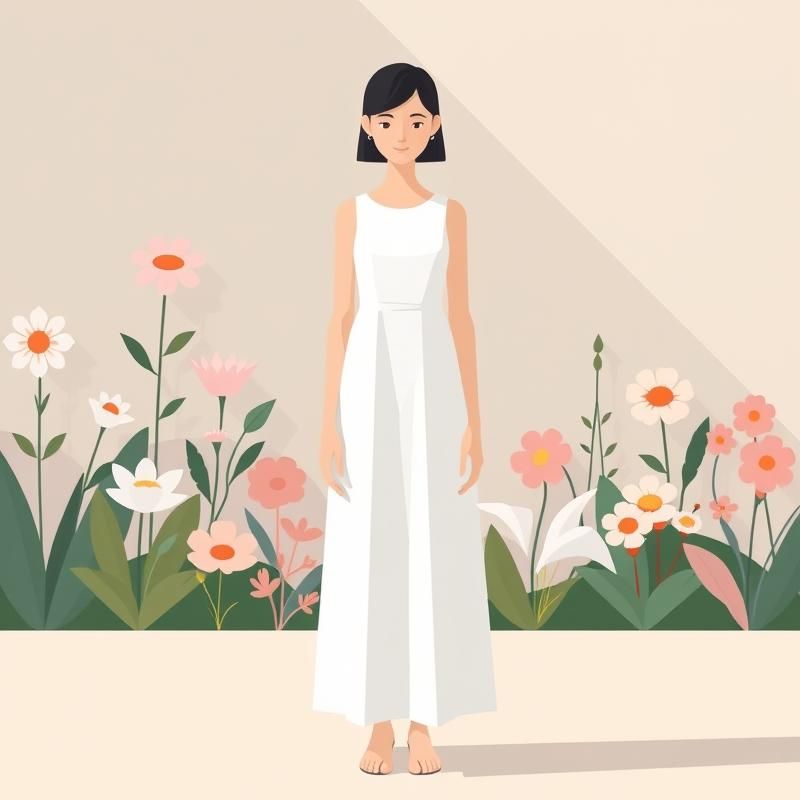 flat design style AI art