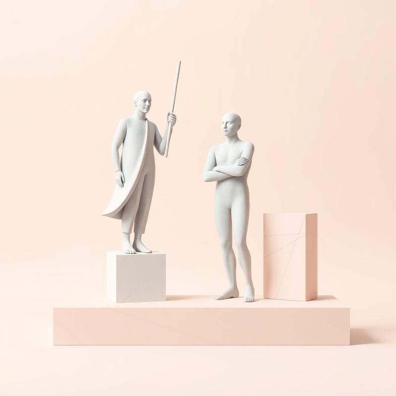 flat design style AI art