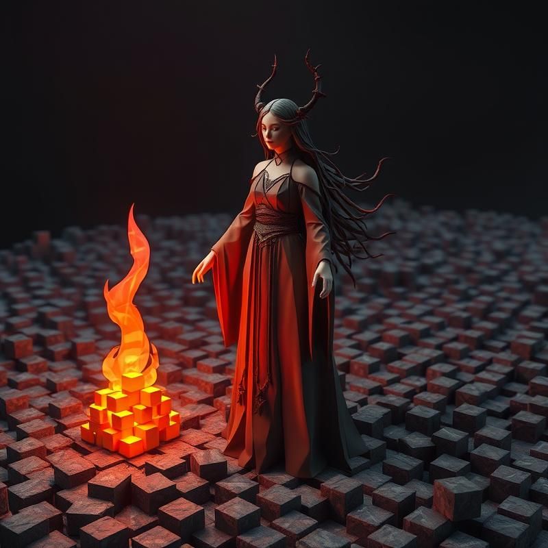 low poly style AI art