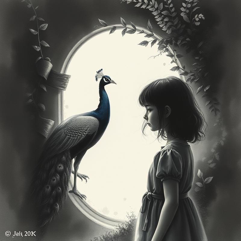 charcoal drawing style AI art