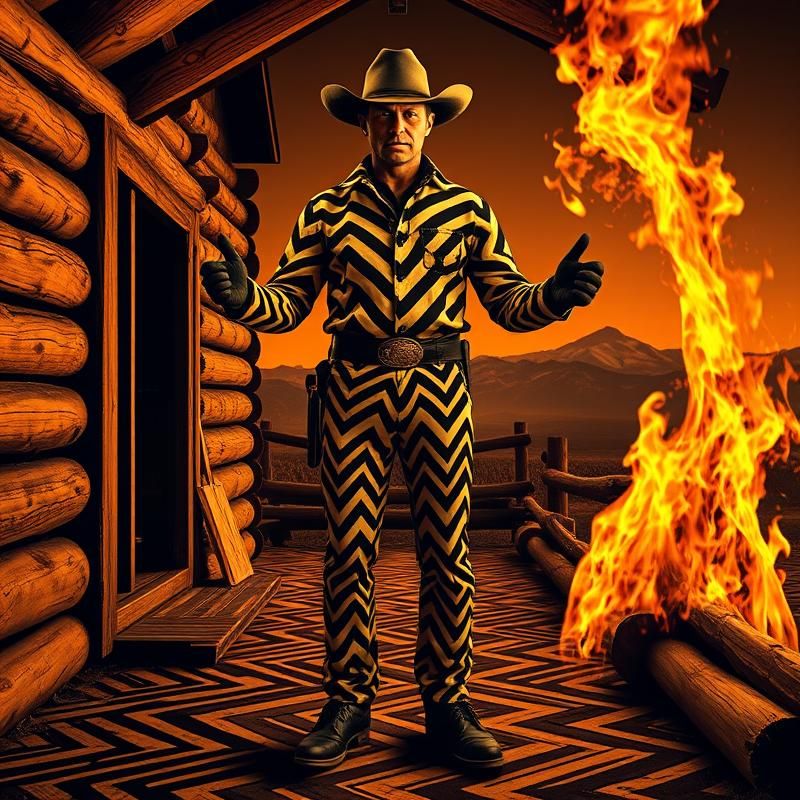 op art style AI art
